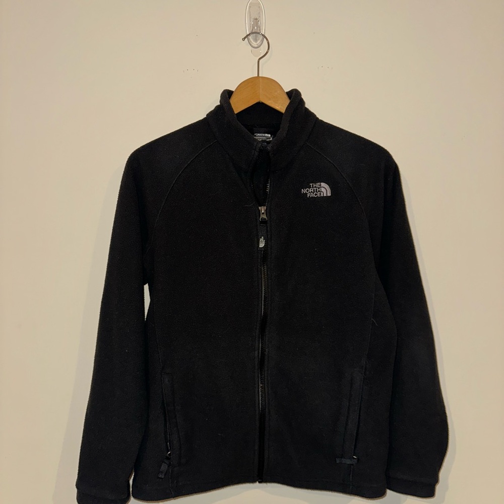 The North Face Black Fleece Jacket, Youth Large